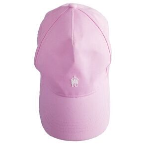 French Connection Crown Baseball Cap Size 0S Pink  Cotton Logo